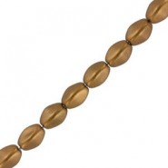Abalorios Pinch beads de cristal Checo 5x3mm - Brass gold 01740